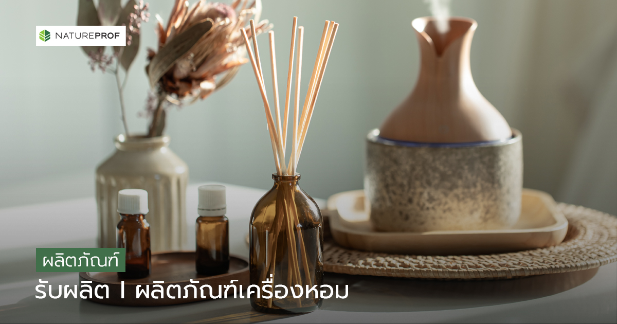รับผลิตผลิตภัณฑ์เครื่องหอมและน้ำมันหอมระเหย (Aroma & Essential Oil Products) ครบวงจร กับ Natureprof (โรงงาน OEM/ODM)