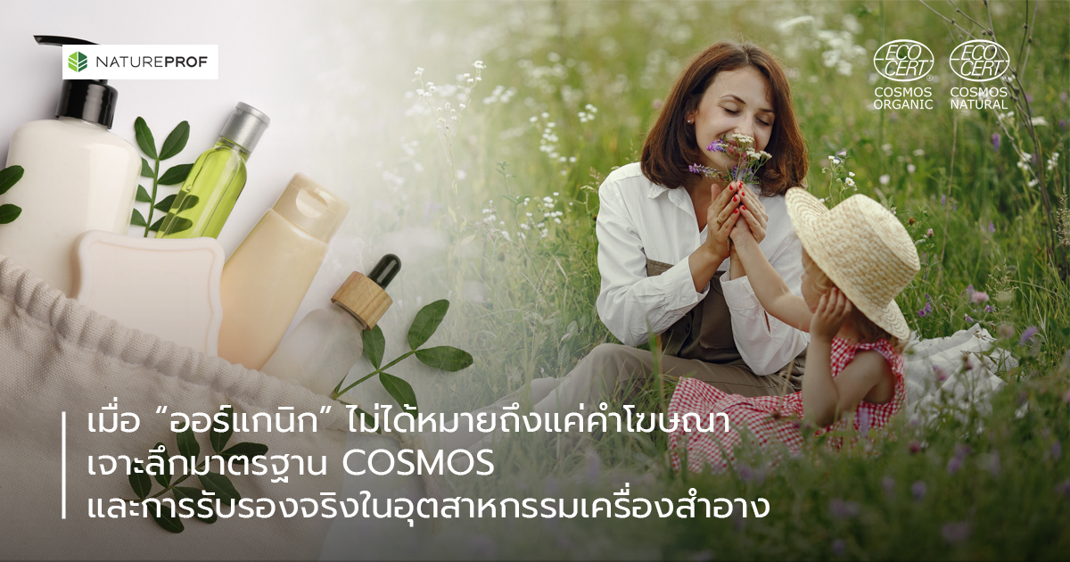 เมื่อ “ออร์แกนิก” ไม่ได้หมายถึงแค่คำโฆษณา เจาะลึกมาตรฐาน COSMOS และการรับรองจริงในอุตสาหกรรมเครื่องสำอาง